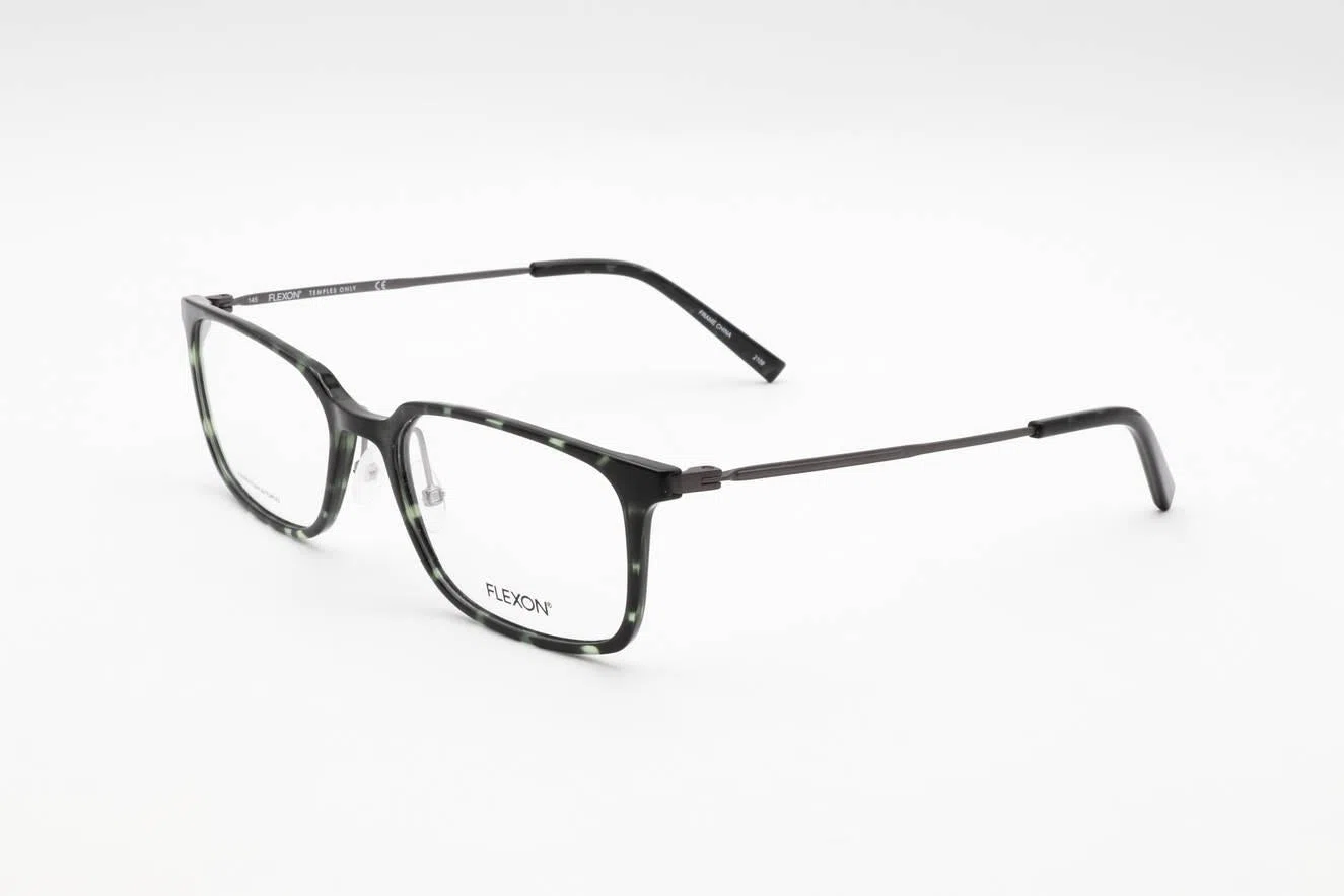 Flexon FLEXONEP8003 Eyeglasses - SHINY OLIVE TORTOISE - view 3